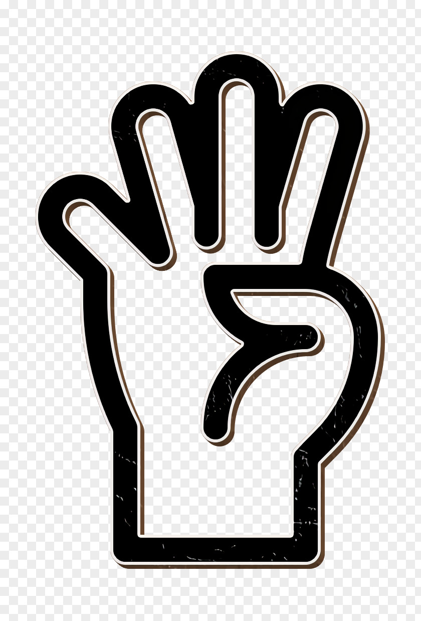 Hand Icon Gestures Four PNG