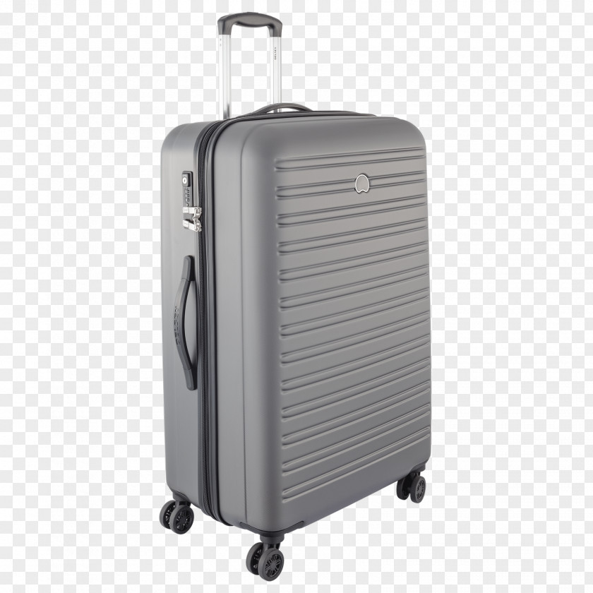 Pink Suitcase Delsey Baggage Trolley Travel PNG