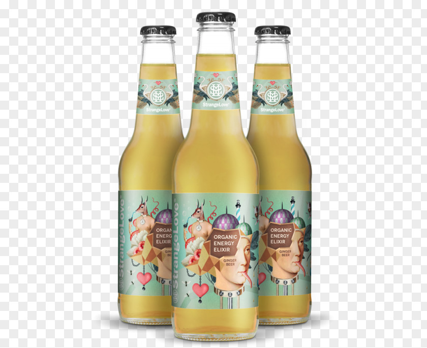 Beer Promotion Bottle Ginger Organic Food Drink PNG