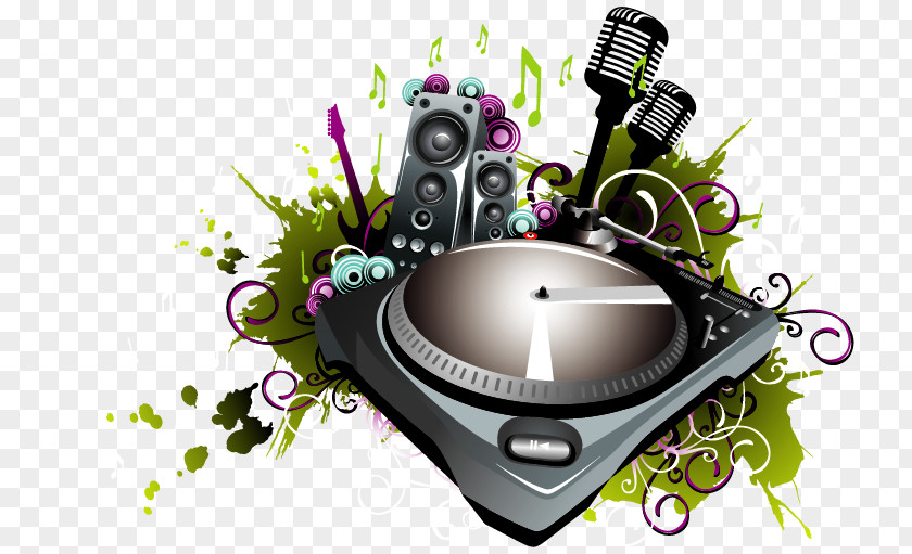 Music PNG , Cool music theme trend illustration clipart PNG