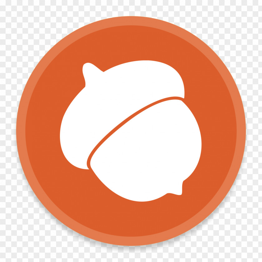 Acorn Symbol Orange Logo PNG