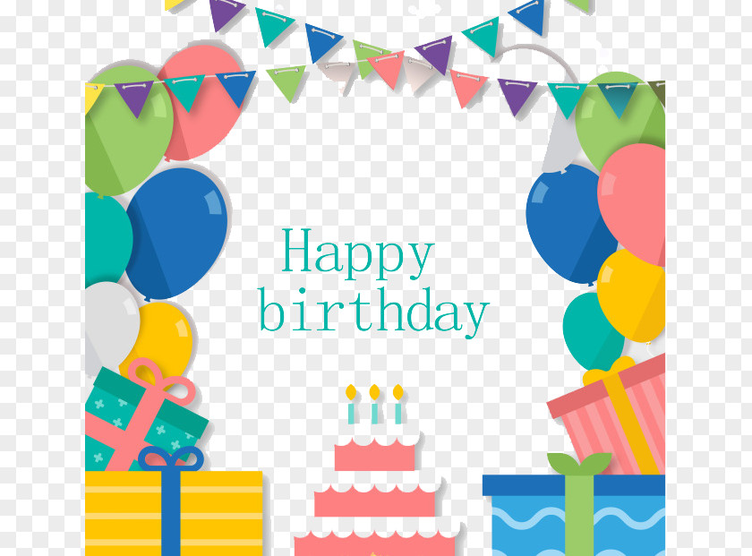Birthday Posters Cake Paper Party Greeting Card PNG
