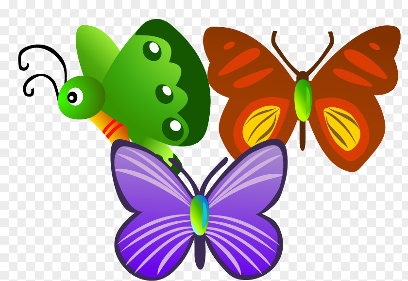 Cartoon Butterfly Insect Clip Art PNG