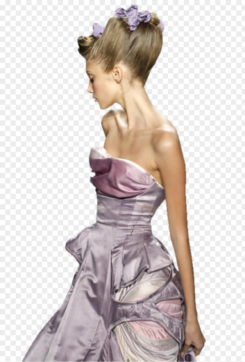Dress Fashion Haute Couture Model Gown PNG