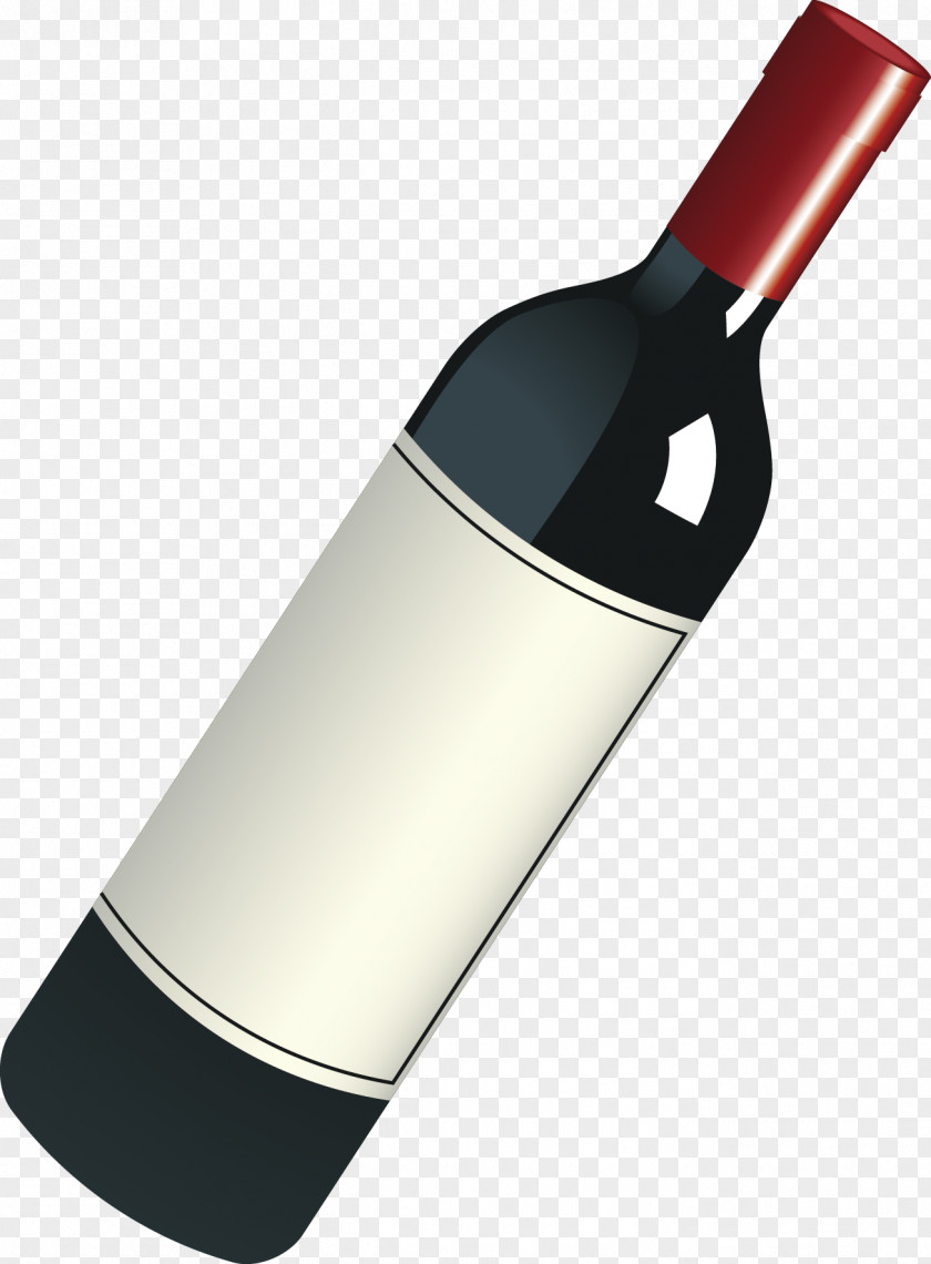 Red Wine Decoration Design Vector PNG