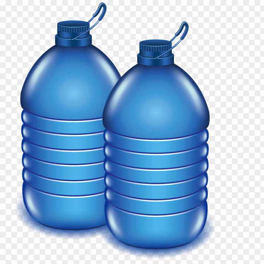 Vector Blue Bucket Water Bottle Bottled Stock Photography Clip Art PNG