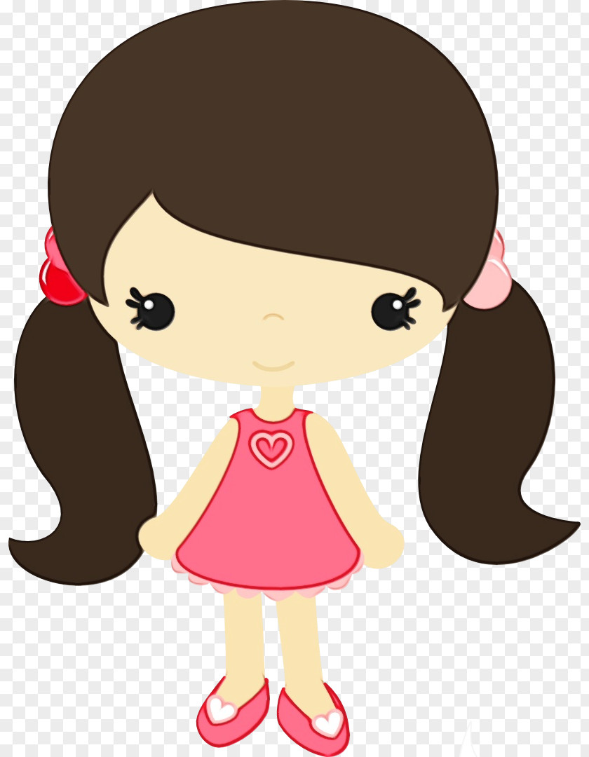 Clip Art Illustration Toddler Character Pink M PNG