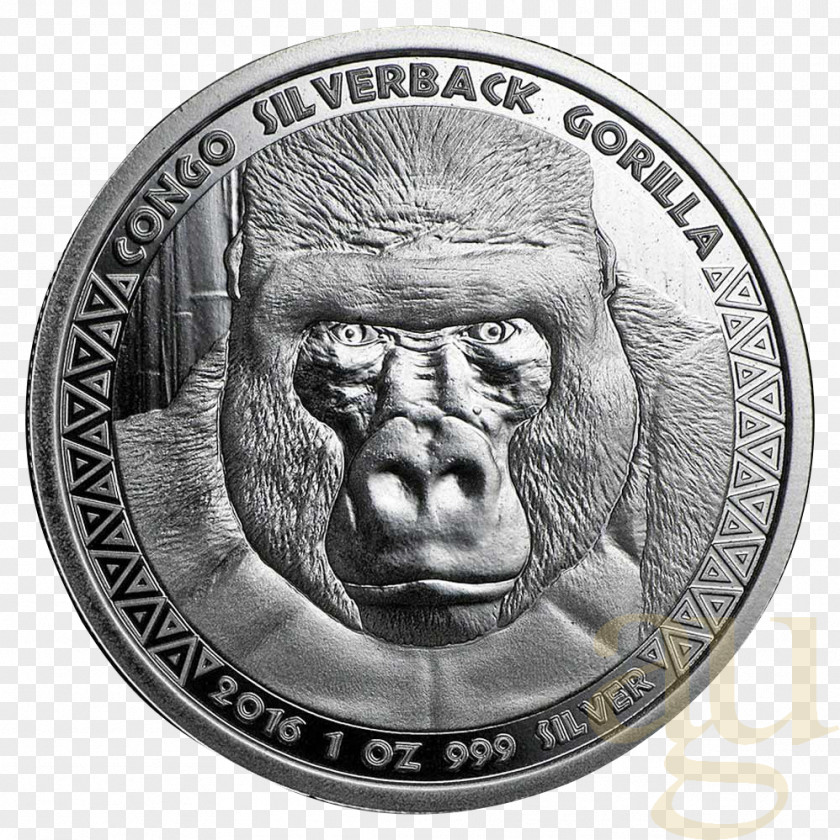 Gorilla Vs Ape Perth Mint Bullion Coin Silver PNG