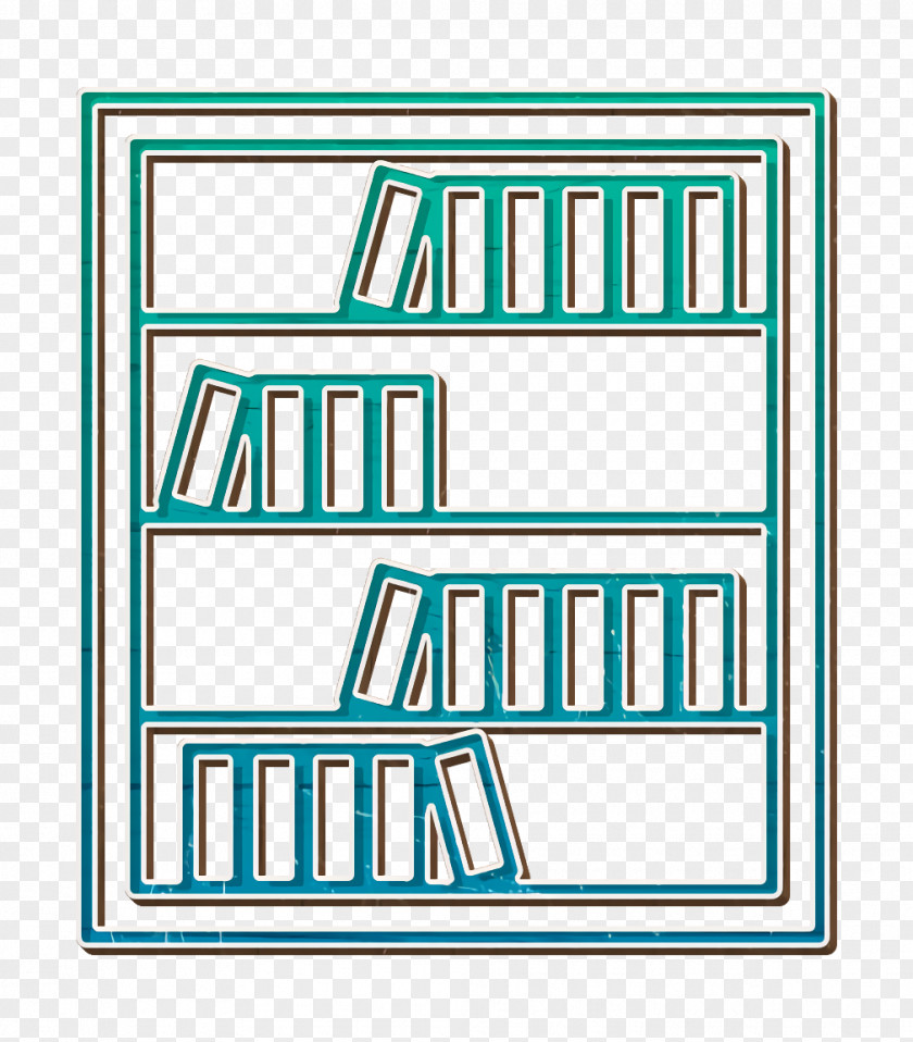 Bookcase Icon Furniture And Household Interiors PNG