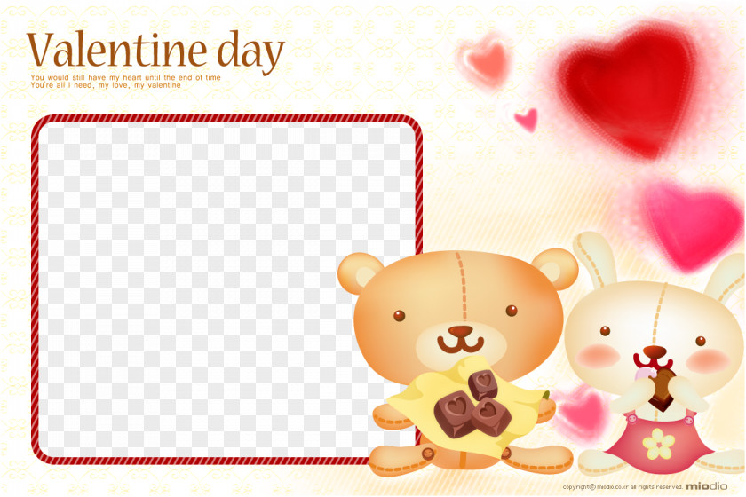 Cartoon Bear Photo Frame Picture PNG