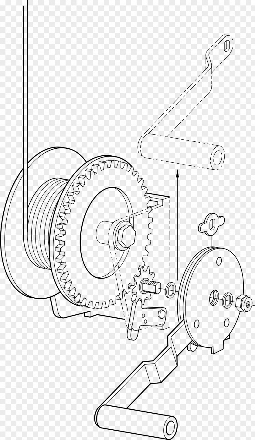 Mechanical Parts Winch Hoist Clip Art PNG