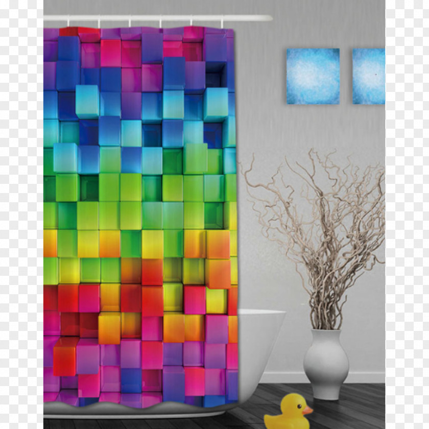 Waters Plashing Curtain Douchegordijn Shower Window Bathroom PNG