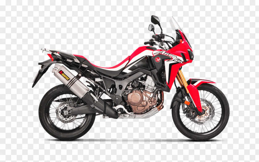 Africa Twin Exhaust System Honda Suspension Akrapovič PNG