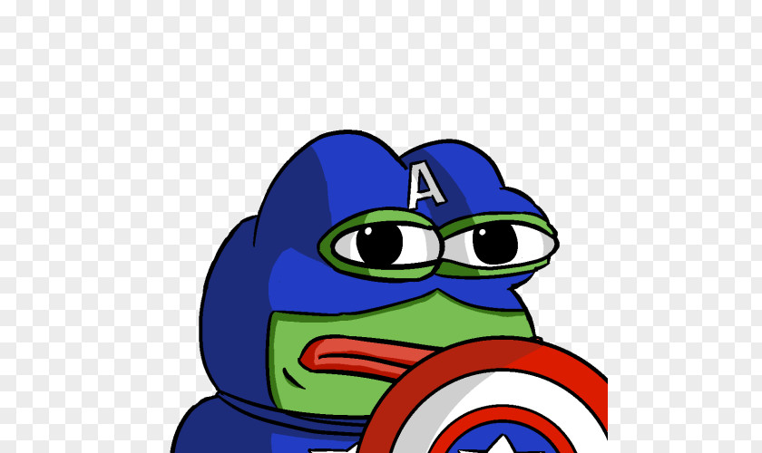 Frog Pepe The Captain America /pol/ United States PNG