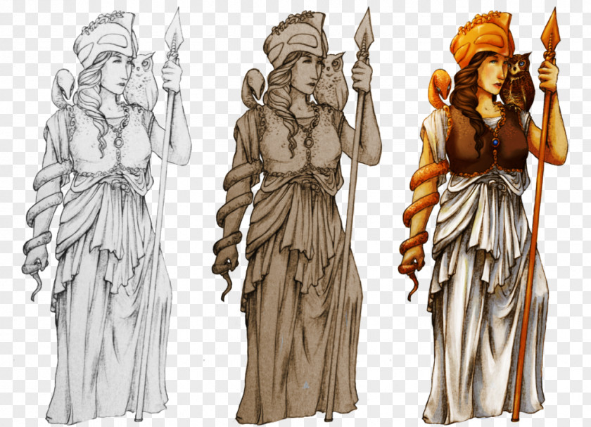 Greek Mythology Demeter Costume Design Figurine Character PNG