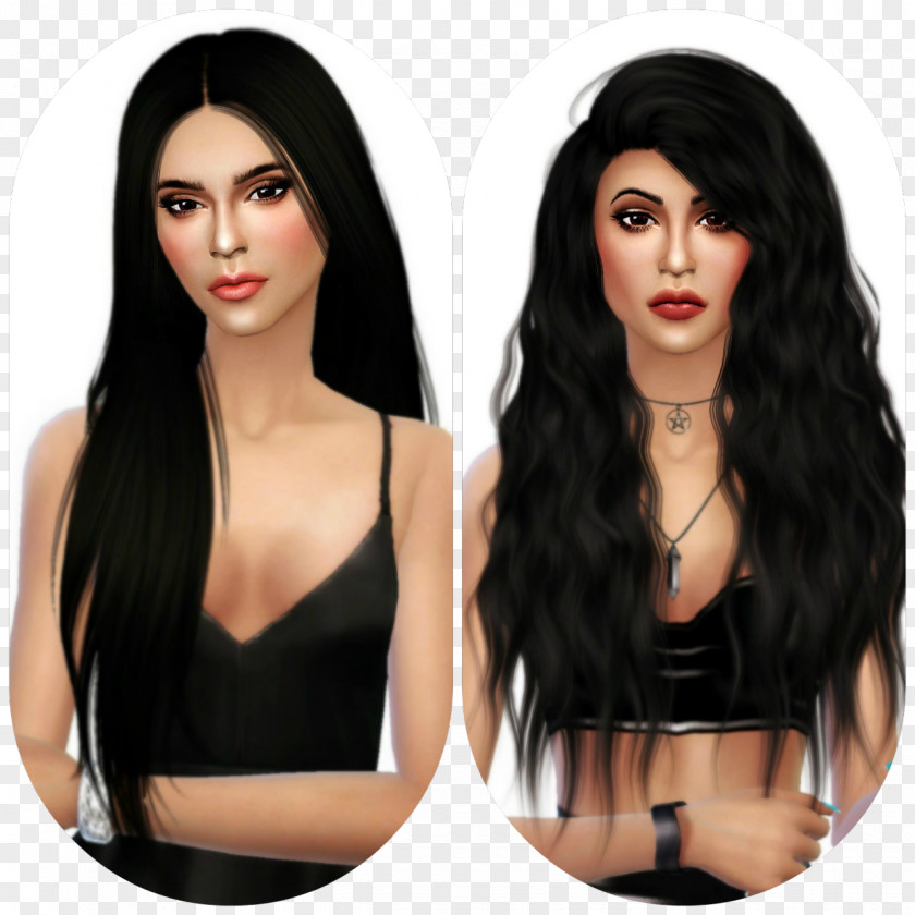Kylie Jenner Kendall Black Hair PNG