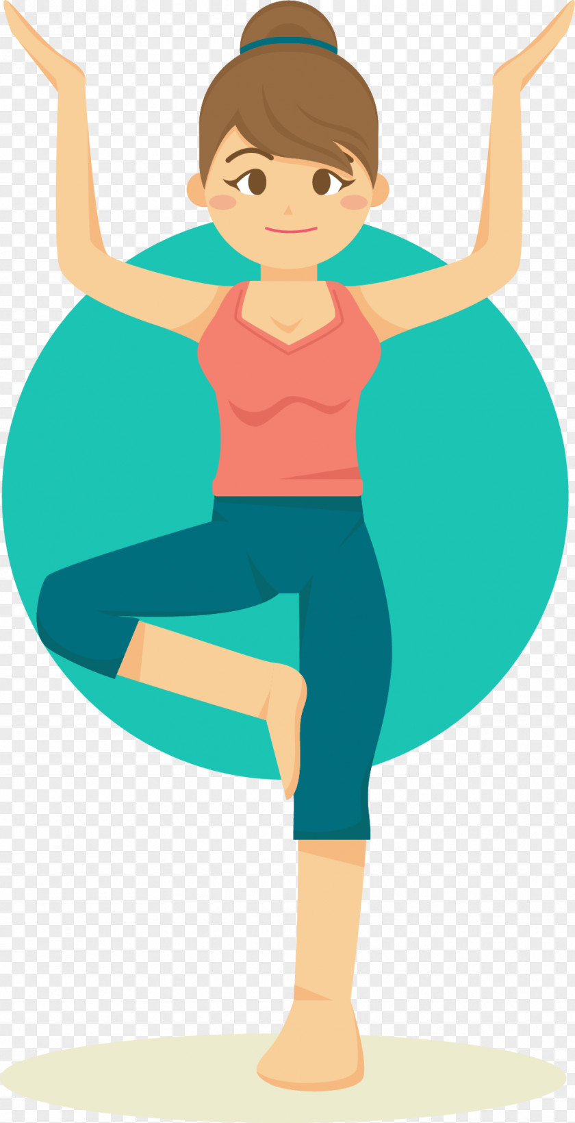Practicing Yoga Teacher Teaching Hatha Weight Loss Physical Exercise Hot PNG