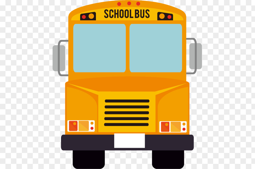 Vector Cartoon School Bus Student Education PNG