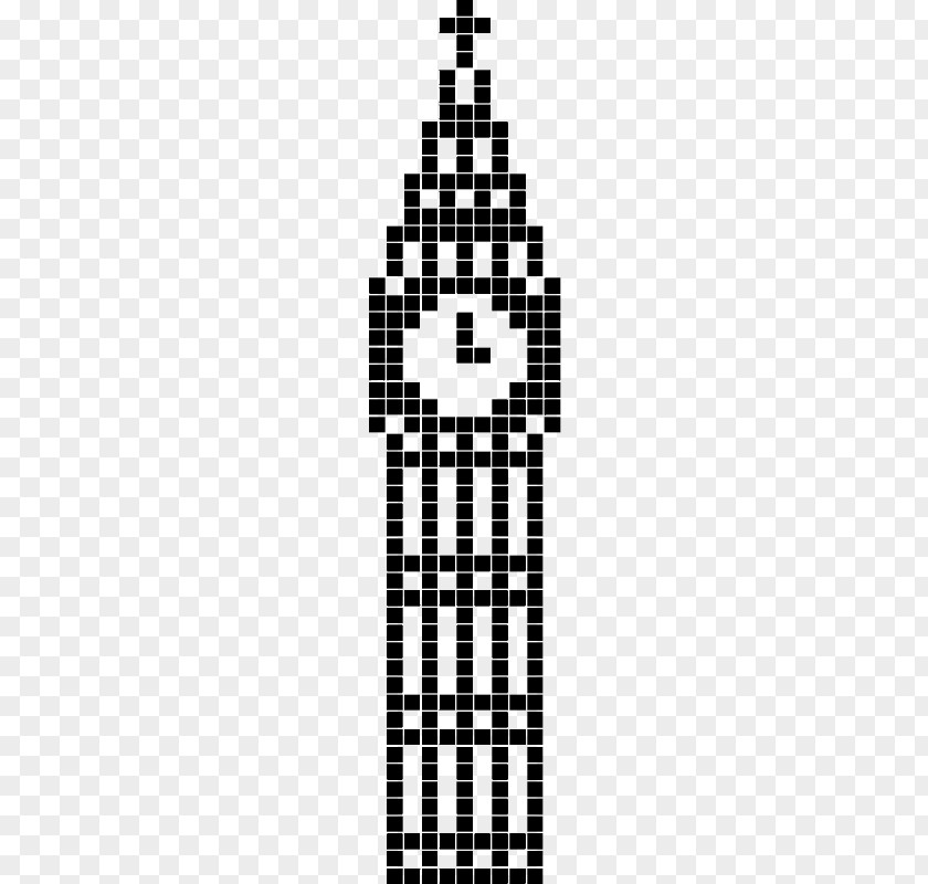 Big Ben Cross-stitch Pixel Art Bead PNG