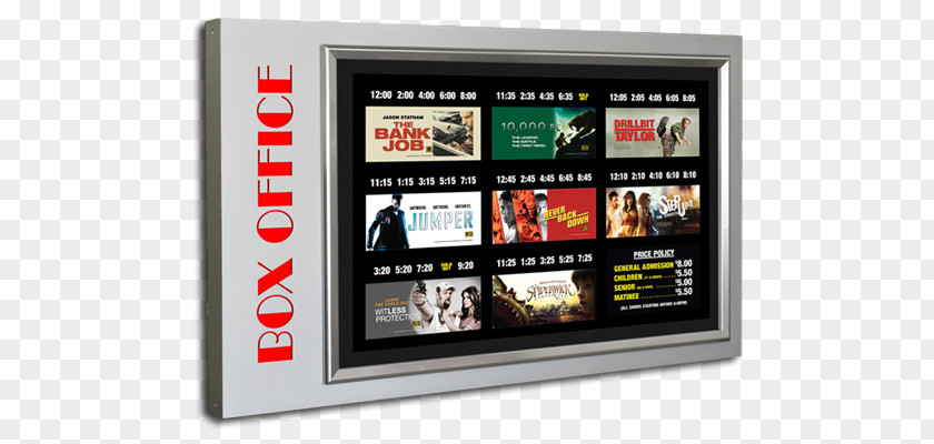 Catering Promotion Posters Cinema Display Device Box Office Interior Design Services Signage PNG
