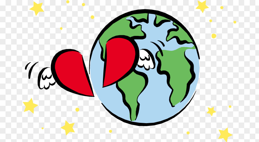 Love The Earth Stars Vector Free Content Globe Clip Art PNG