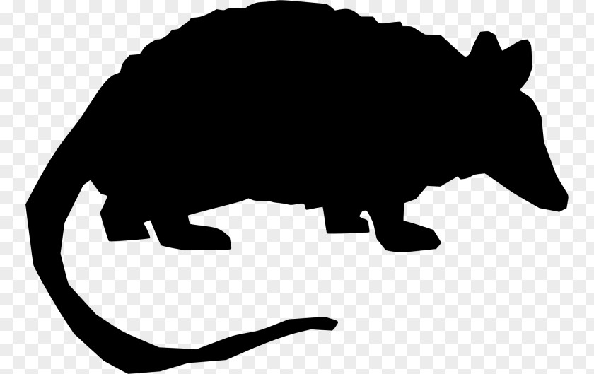 Silhouette Canidae Armadillo Clip Art PNG