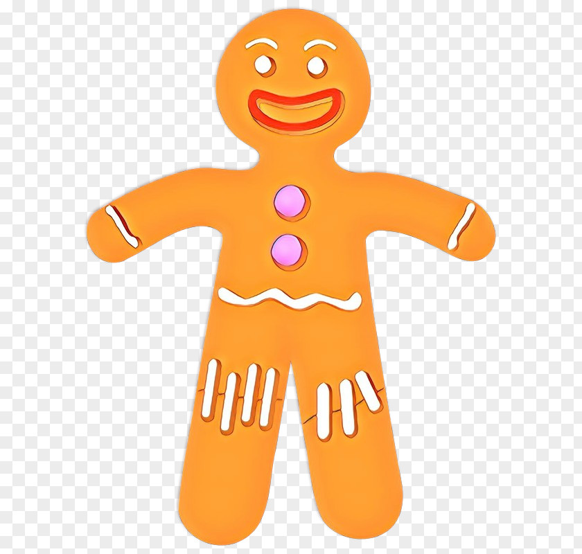 Smile Finger Christmas Gingerbread Man PNG