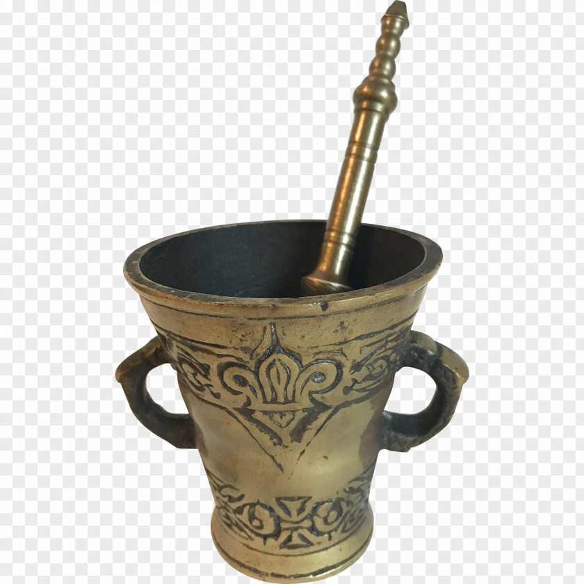 Apothecary Mortar And Pestle Brass Metal Tableware Copper PNG