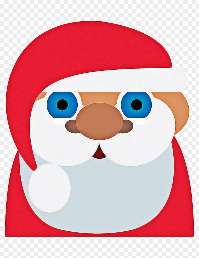 Moustache Nose Santa Claus Cartoon PNG