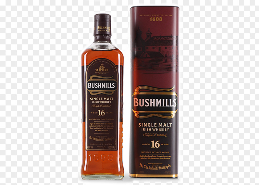 Old Bushmills Distillery Irish Whiskey Single Malt Whisky PNG