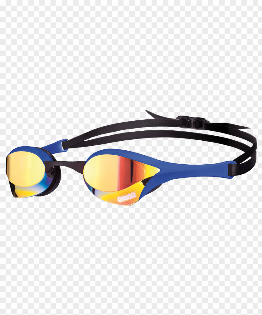 Swimming Goggles Blue Mirror Arena PNG