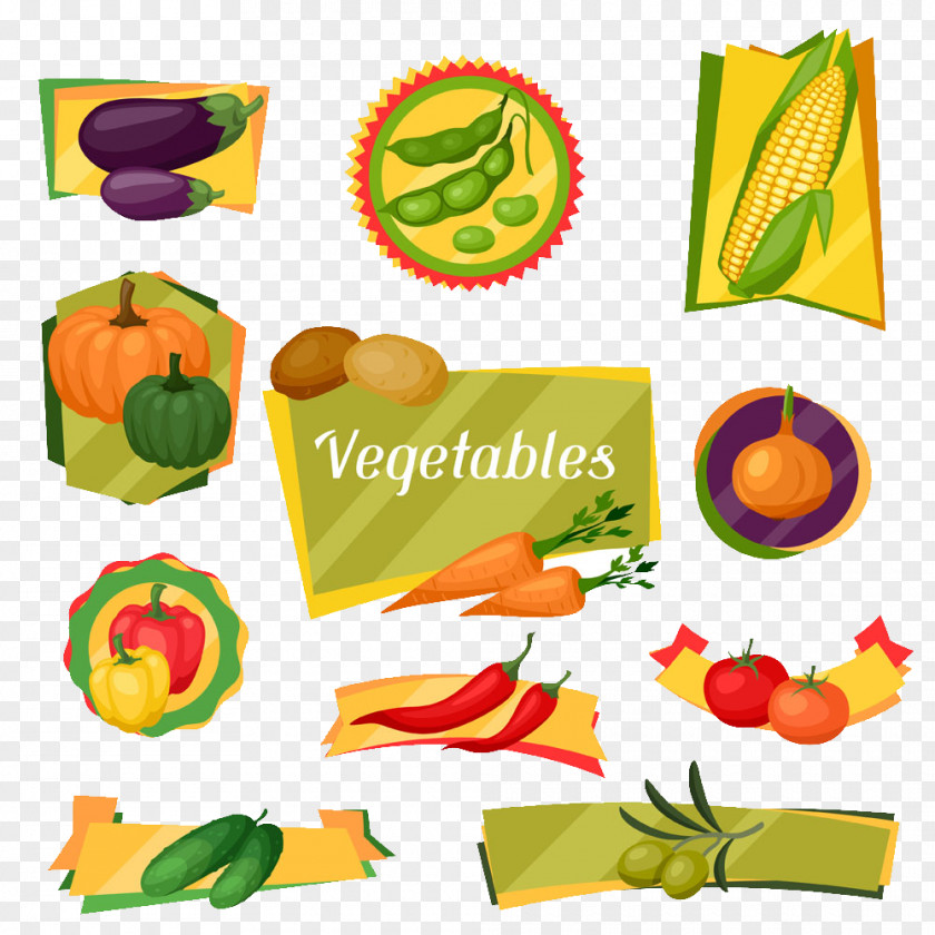 A Variety Of Cartoon Vegetables Organic Food Vegetarian Cuisine Vegetable Fruit PNG