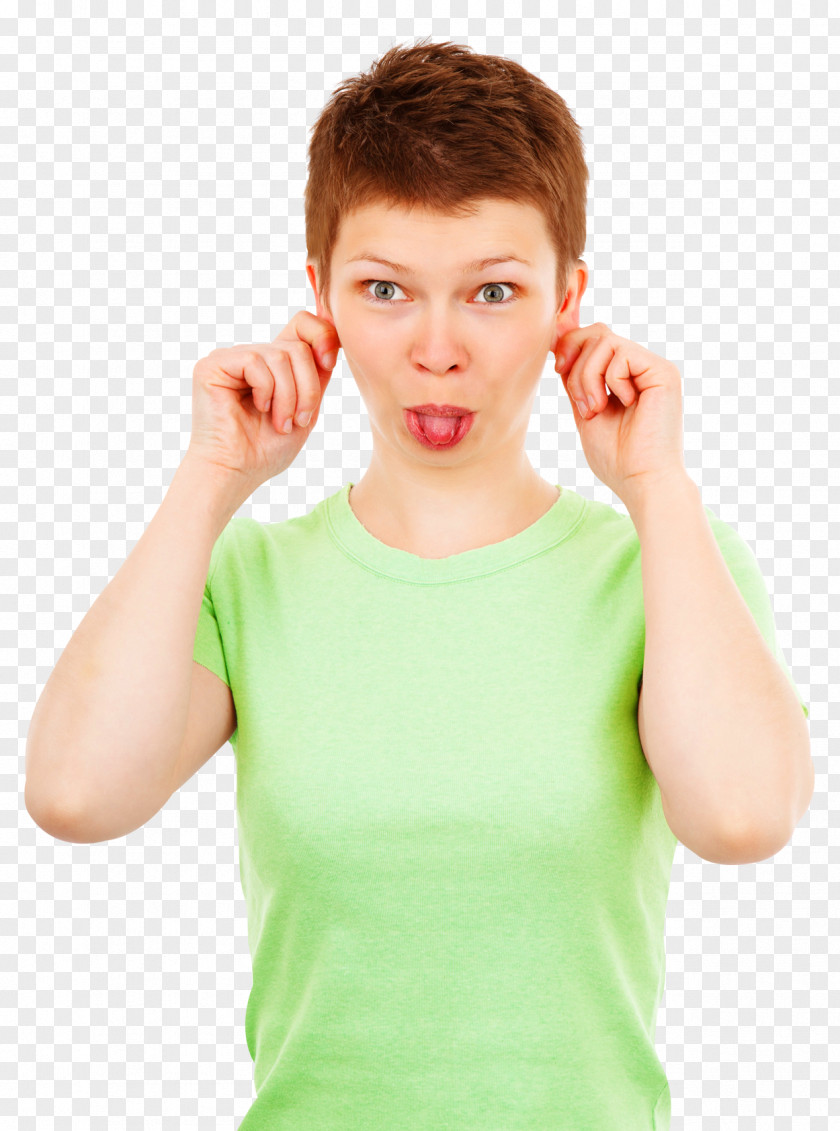 Funny Woman Showing Tongue Humour April Fools Day PNG