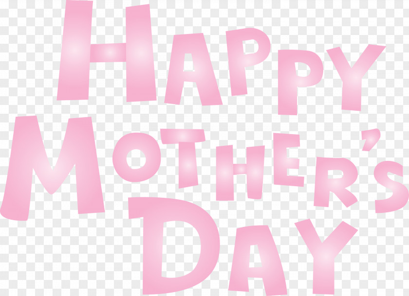 Mothers Day Calligraphy Happy PNG