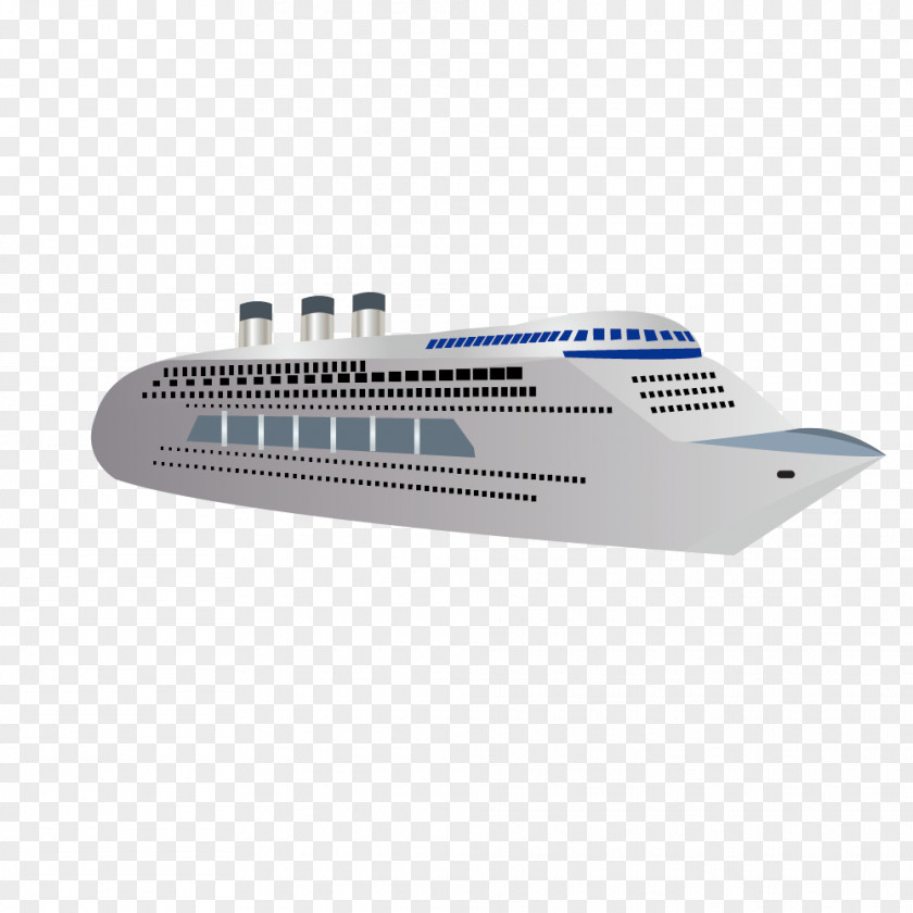 Vector Simple Cruise Yacht Luxury Ship Boat PNG