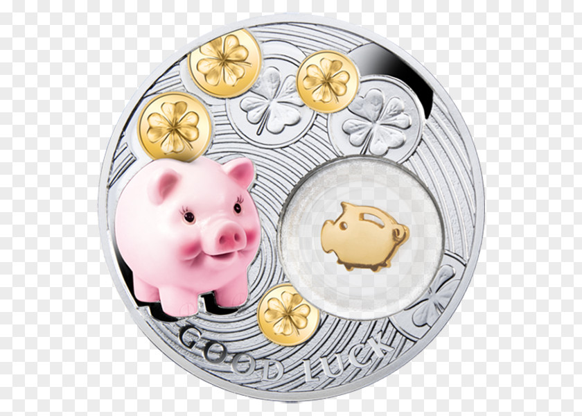 Lucky Symbols Silver Coin Numismatics Gold PNG