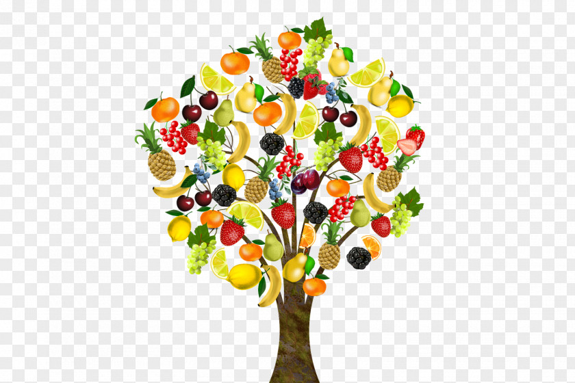 Vegetables In Kind Fruit Tree Vegetable Apple Banana PNG