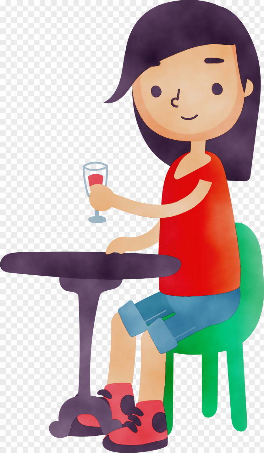 Chair Sitting Purple Behavior Table PNG