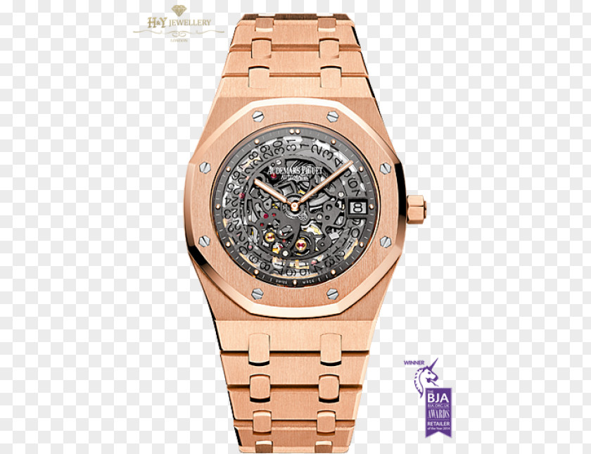 Gold Skeleton Fingers Audemars Piguet Watch Clock Balance Wheel PNG