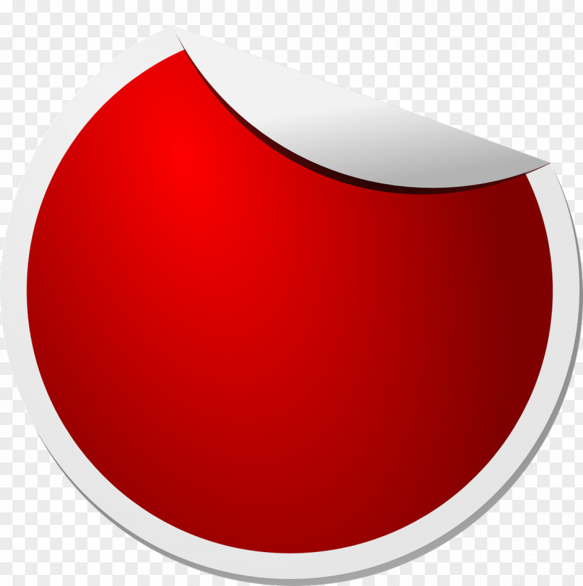 Red Circle Label Sticker Clip Art PNG