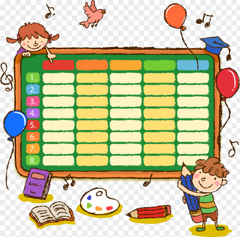 School Timetable Student Drawing Primary Education PNG