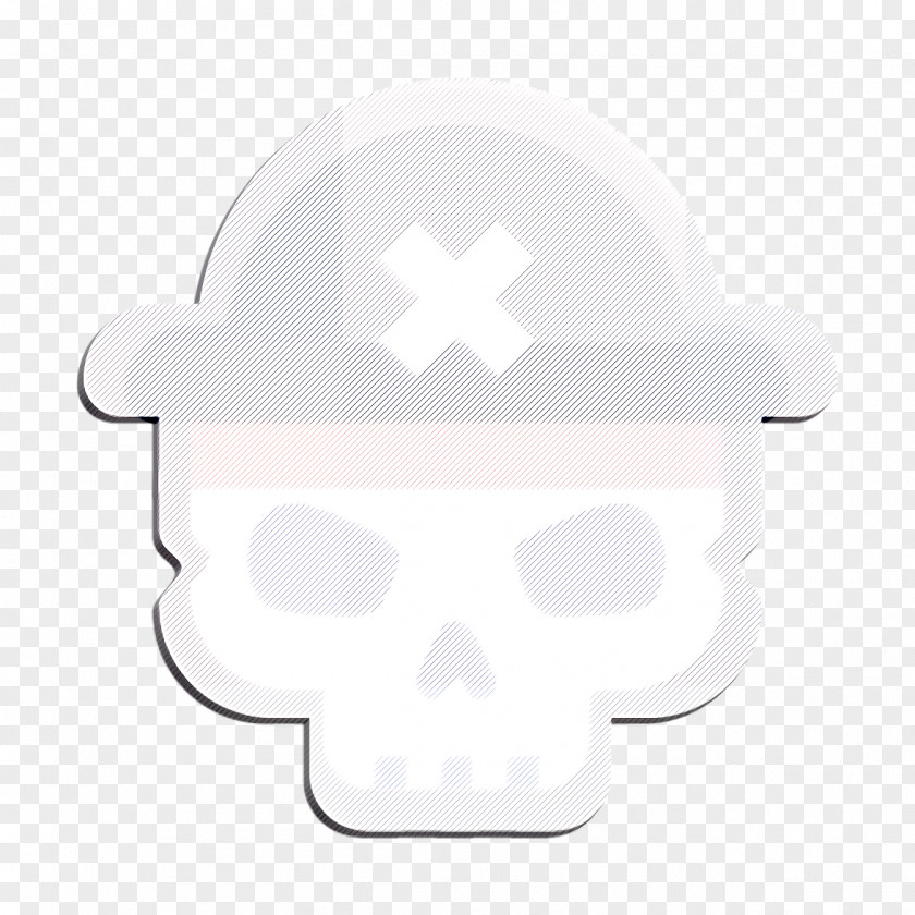Sticker Cloud Halloween Icon Pirate Roger PNG