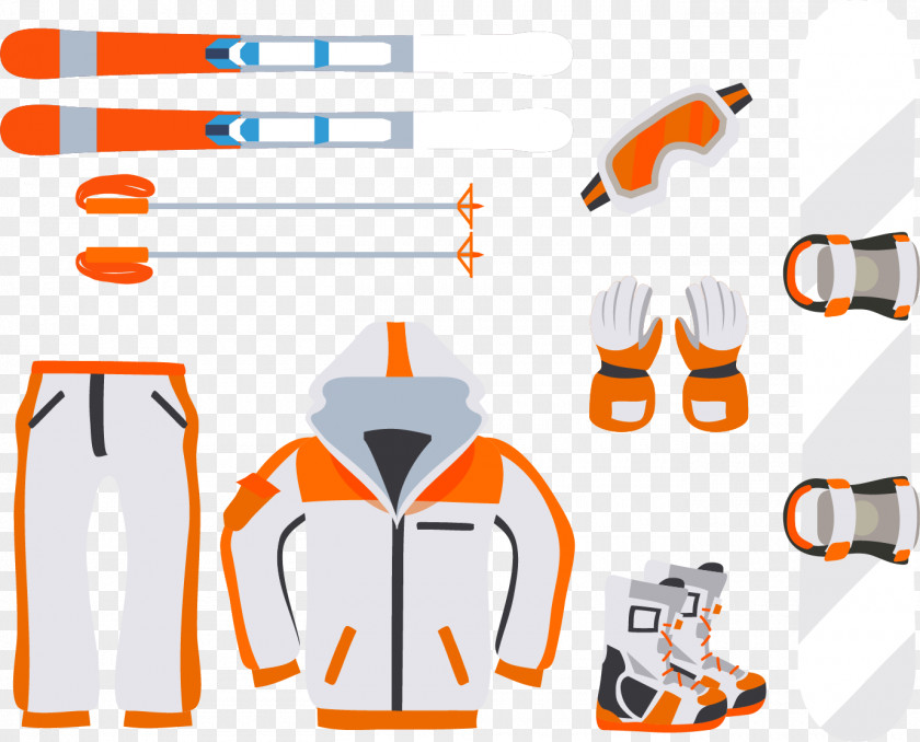 Winter Ski Equipment Skiing Graphic Design Clip Art PNG