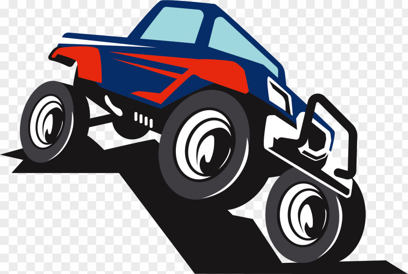 Cartoon Desert Bike Car Sport Utility Vehicle Pickup Truck Logo Tire PNG
