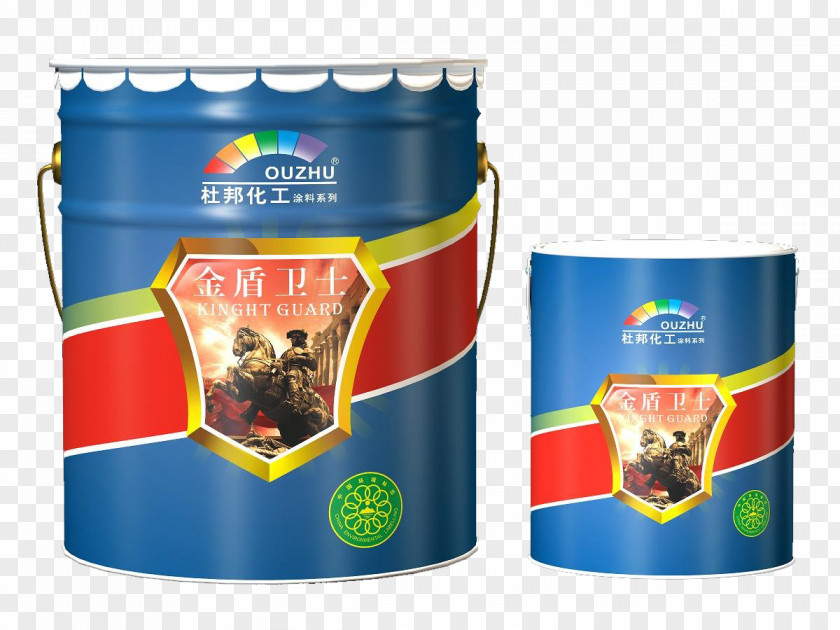 Guard Shield Paint Jar Packaging And Labeling PNG
