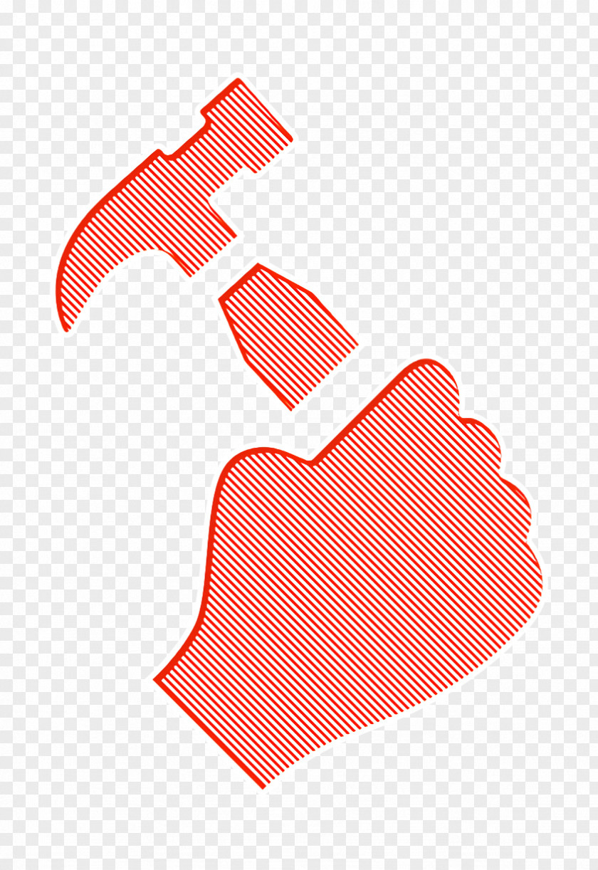 Hand Holding Up A Hammer Icon Gestures Hands PNG