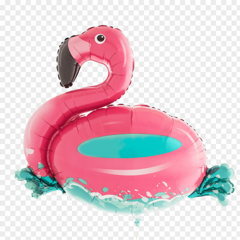 Ring Summer Flamingo Float Balloon Foil Party Meri Shape PNG