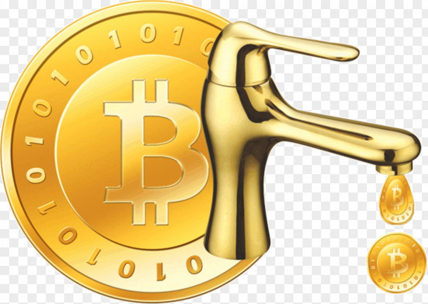 Bitcoin Faucet Games Cryptocurrency Tap PNG