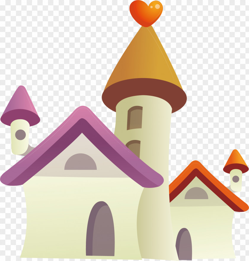 Castle Building Drawing PNG
