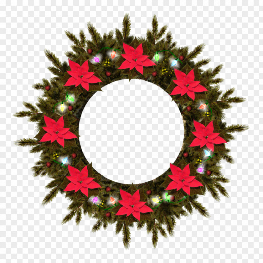 Christmas Greenery Ornament Spruce Wreath Day PNG